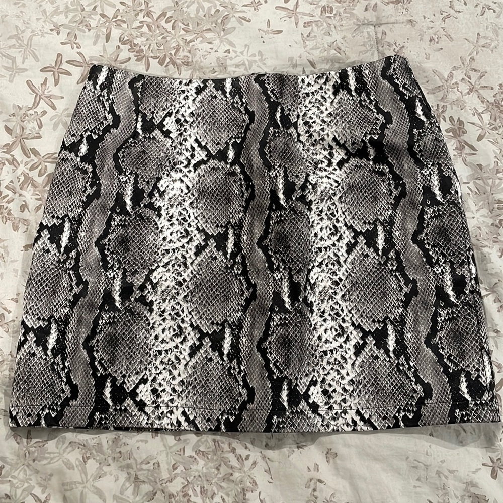 Snakeskin skirt